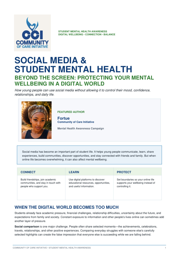 Social Media and Student Mental Health cover